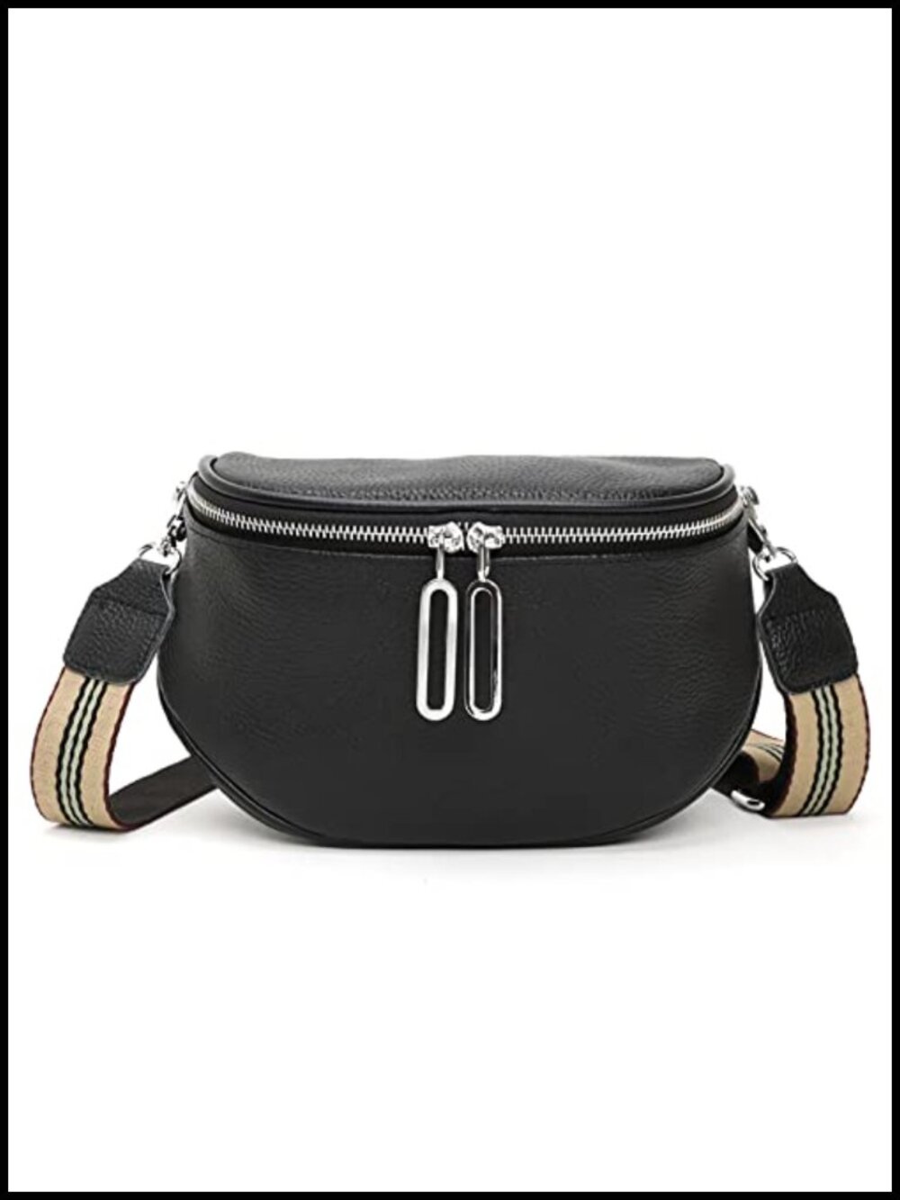 Nylon Waist Pack Adjustable Strap Crossbody Fanny Bag